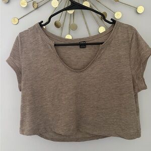Brown Crop Top